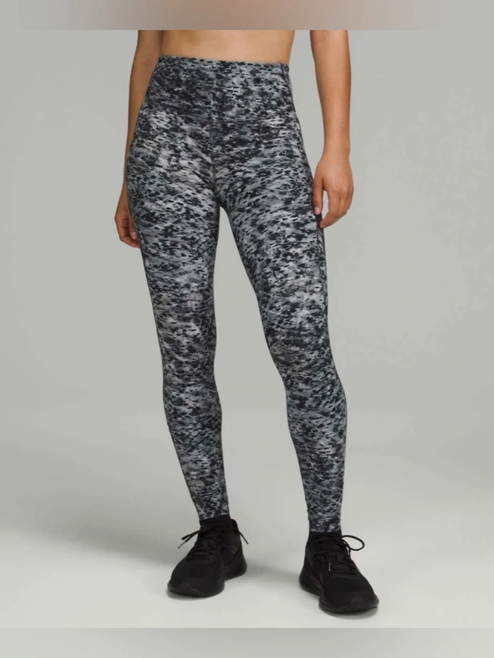 lululemon athletica Grey Marbled High-Rise Leggings
